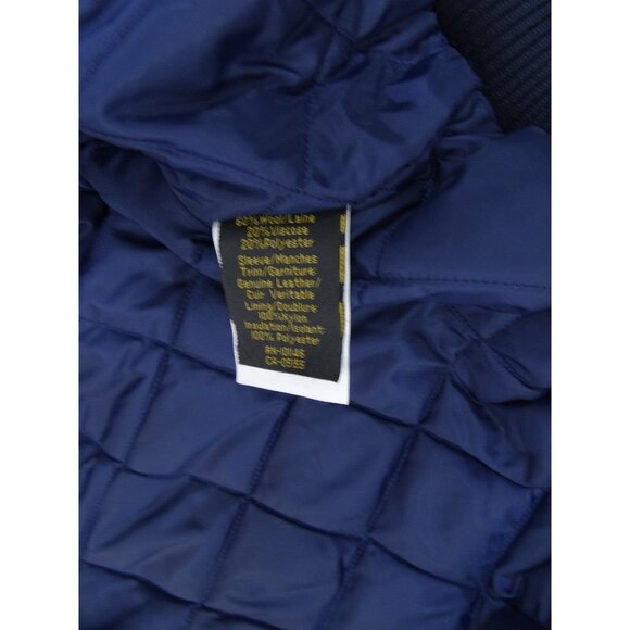 Vintage Columbus Destroyers Bomber XL AFL Arena Football Wool Leather Coat RARE - Picture 6 of 9